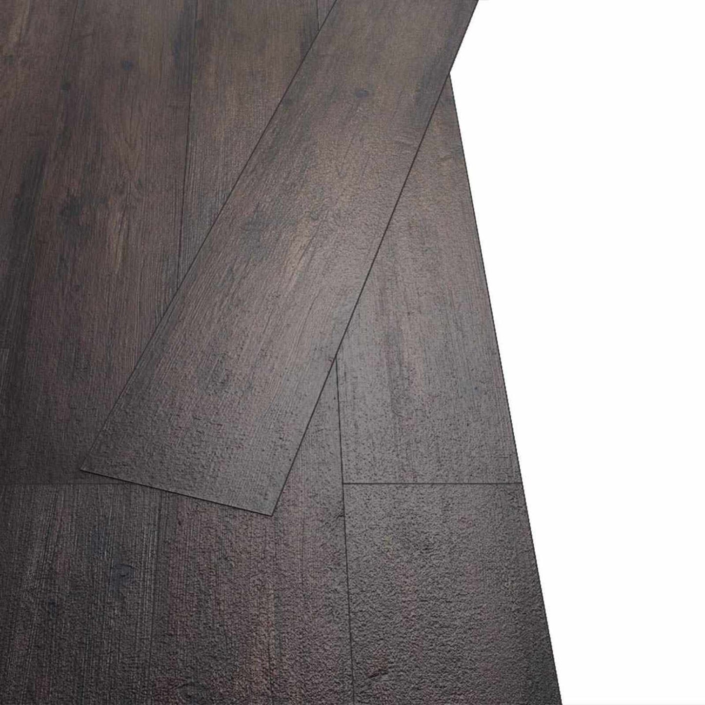 Flooring Planks 36 pcs Dark Brown 5.02 m² PVC