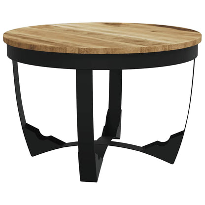Coffee Table Solid Rough Mango Wood 60x40 cm
