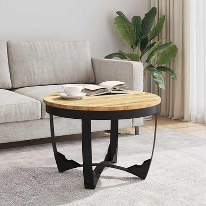 Coffee Table Solid Rough Mango Wood 60x40 cm