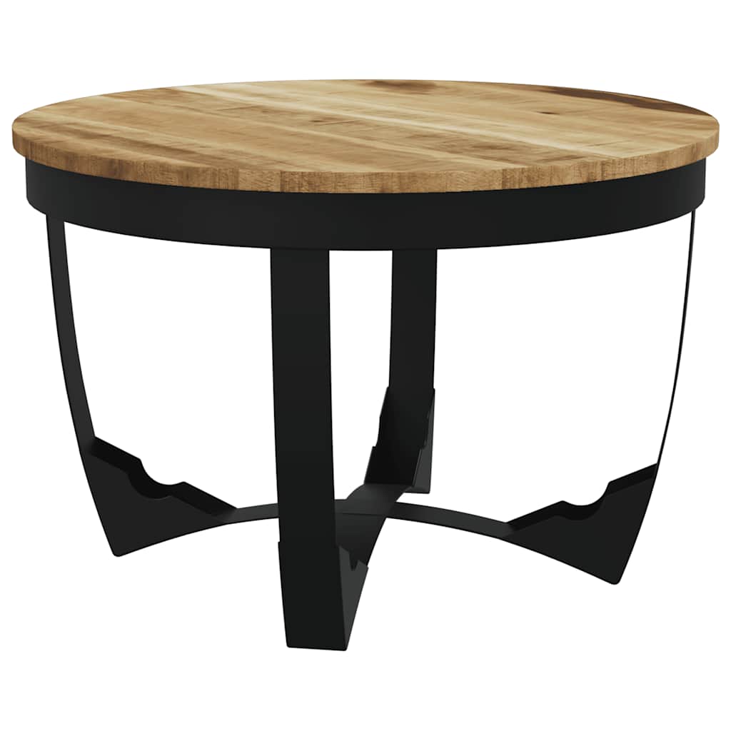 Coffee Table Solid Rough Mango Wood 60x40 cm
