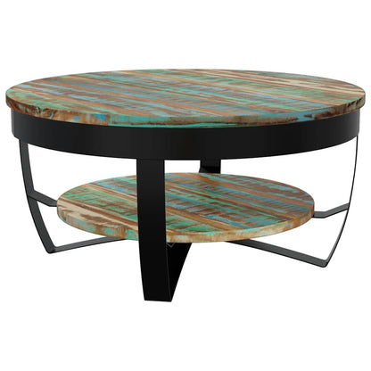 Coffee Table | Multicolour | Solid reclaimed wood | Medium |  Industrial