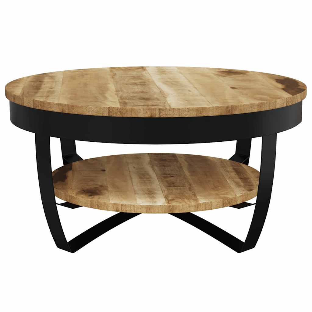 Coffee Table Solid Rough Mango Wood 65x32 cm