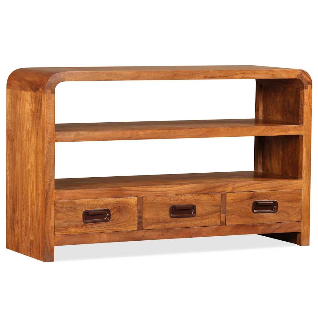 244681 vidaXL TV Cabinet Solid Wood Acacia 90x30x55 cm