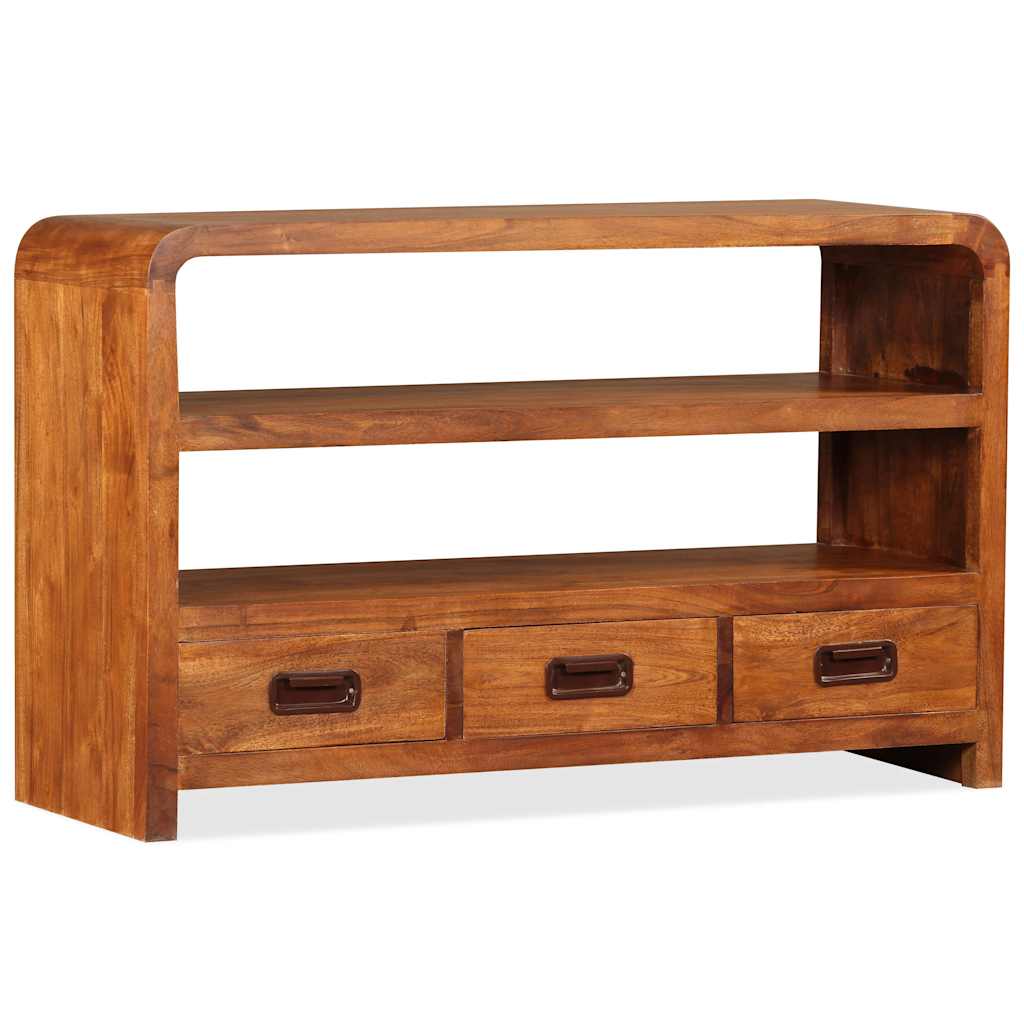 244681 vidaXL TV Cabinet Solid Wood Acacia 90x30x55 cm