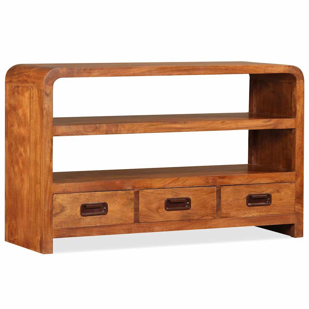 244681 vidaXL TV Cabinet Solid Wood Acacia 90x30x55 cm