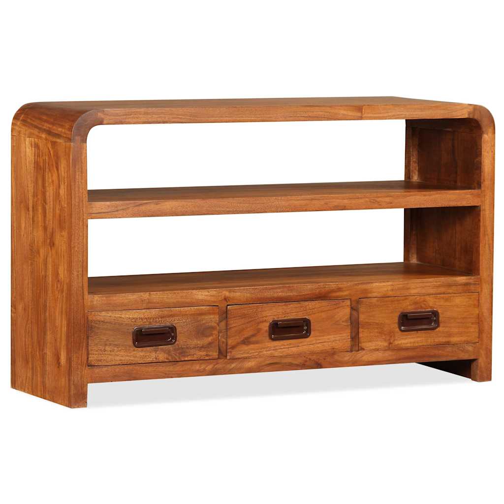 244681 vidaXL TV Cabinet Solid Wood Acacia 90x30x55 cm