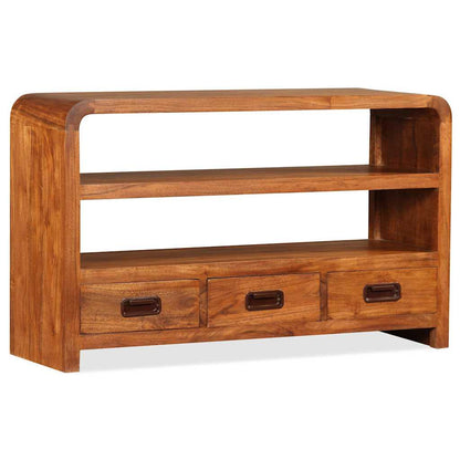 244681 vidaXL TV Cabinet Solid Wood Acacia 90x30x55 cm
