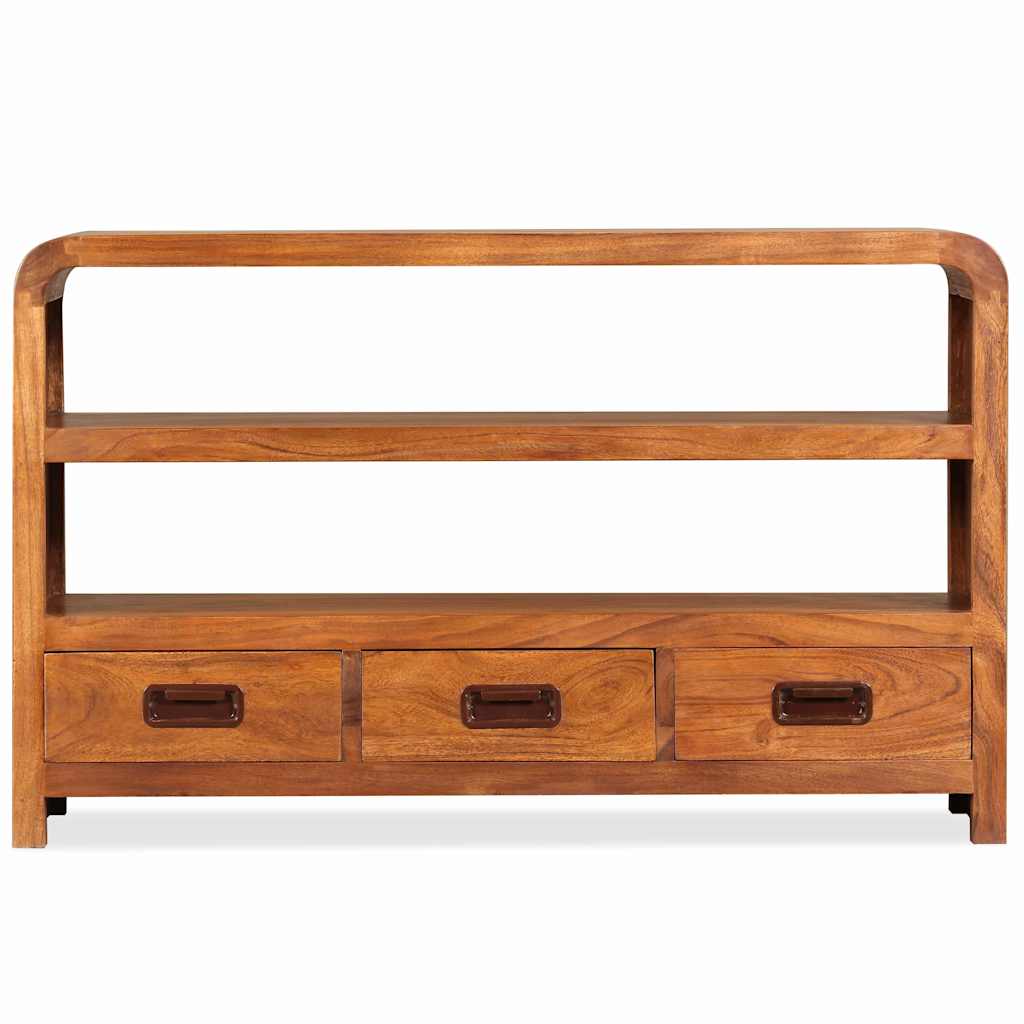 244681 vidaXL TV Cabinet Solid Wood Acacia 90x30x55 cm