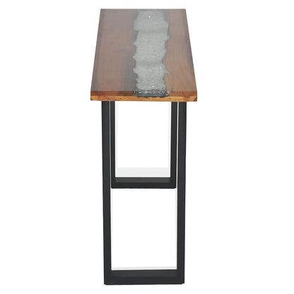 245065 vidaXL Console Table Teak 100x35x75 cm