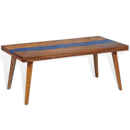 245067 vidaXL Coffee Table Teak Resin 100x50x40 cm