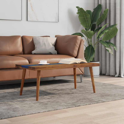 245067 vidaXL Coffee Table Teak Resin 100x50x40 cm