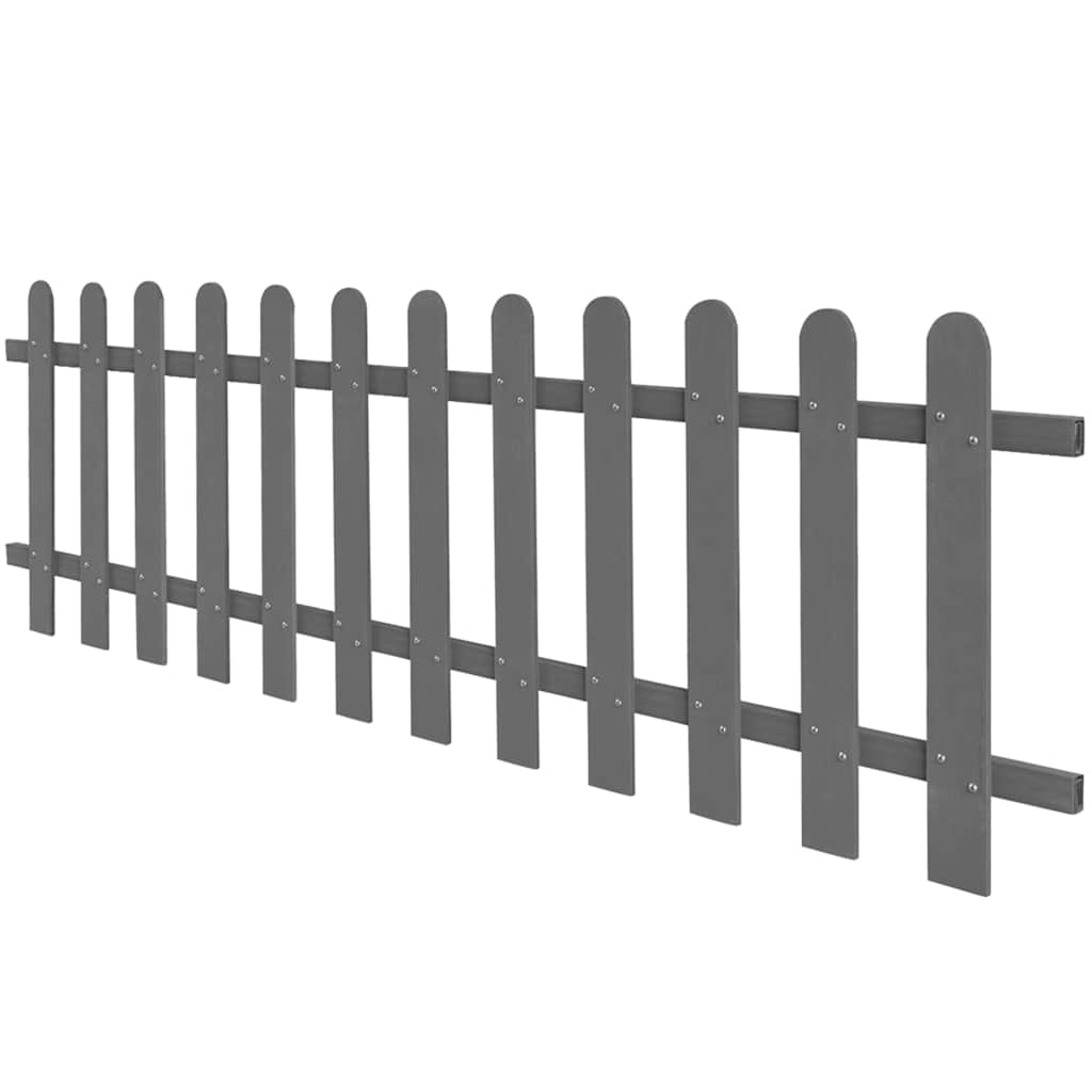 42818 vidaXL Picket Fence WPC 200x60 cm