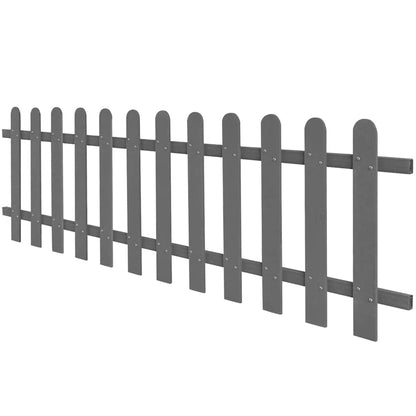 42818 vidaXL Picket Fence WPC 200x60 cm