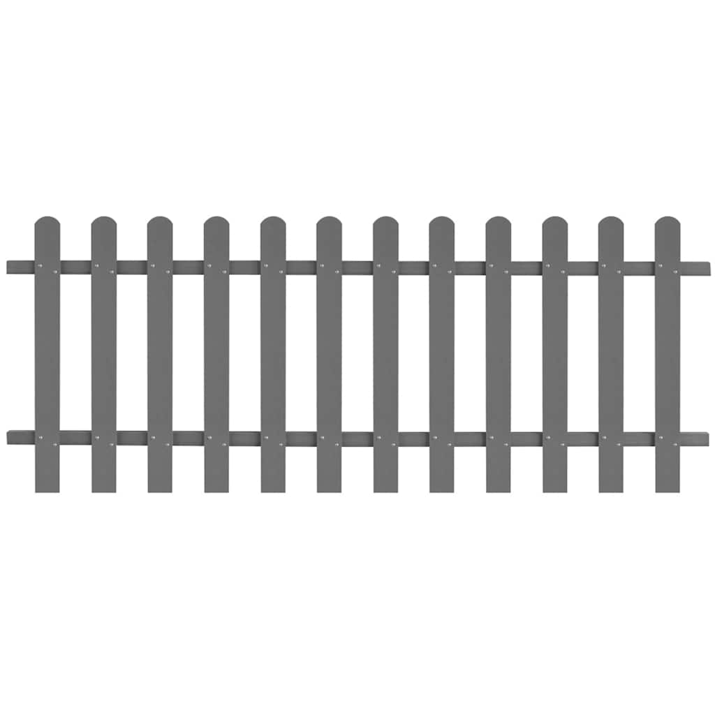42819 vidaXL Picket Fence WPC 200x80 cm