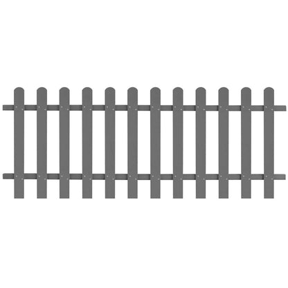 42819 vidaXL Picket Fence WPC 200x80 cm