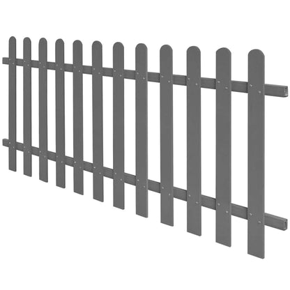42819 vidaXL Picket Fence WPC 200x80 cm