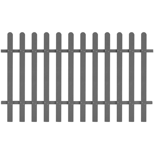 42821 vidaXL Picket Fence WPC 200x120 cm