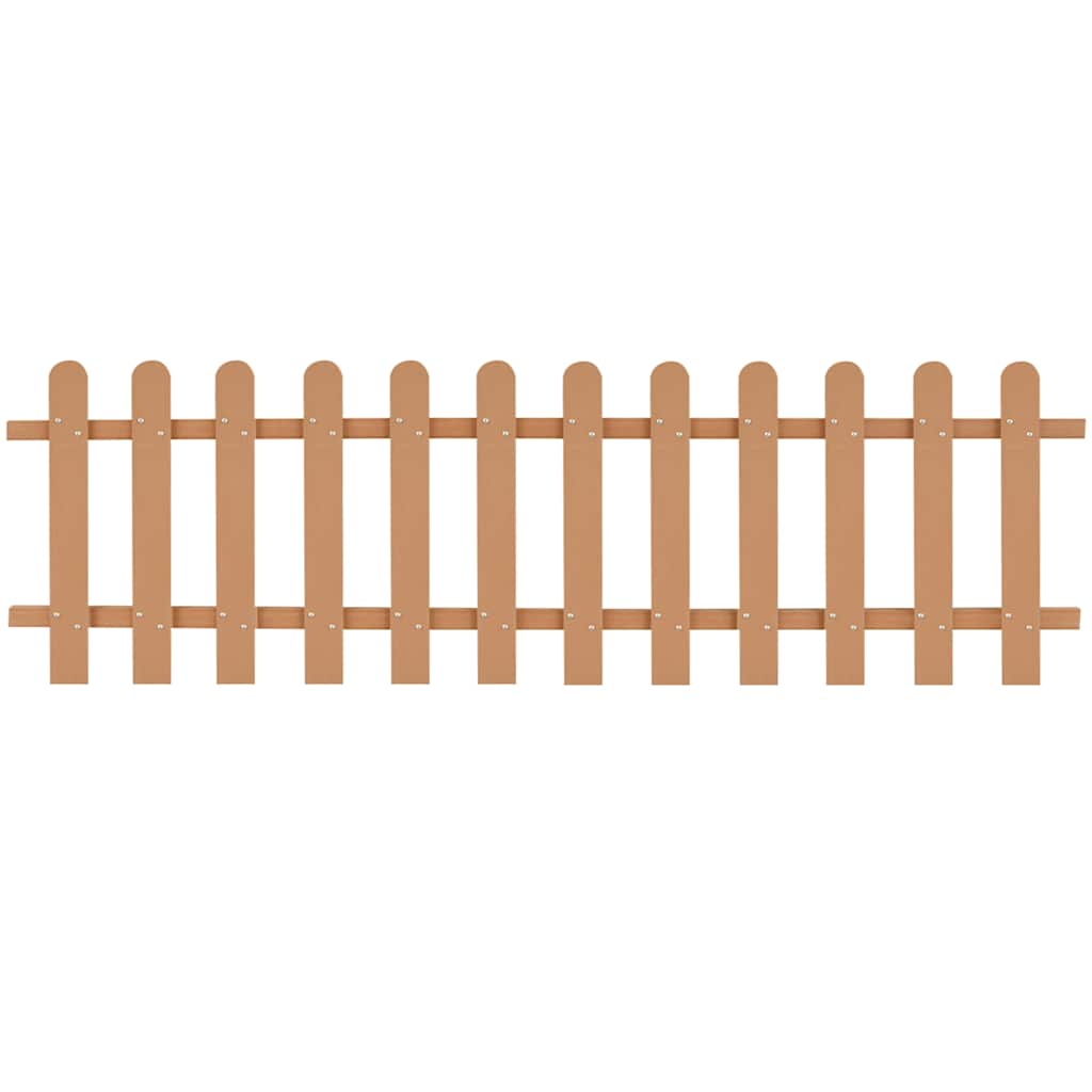 42822 vidaXL Picket Fence WPC 200x60 cm