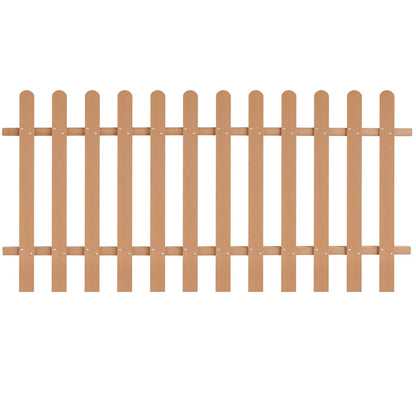42824 vidaXL Picket Fence WPC 200x100 cm
