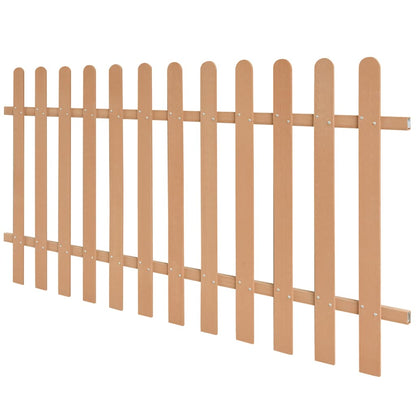 42824 vidaXL Picket Fence WPC 200x100 cm