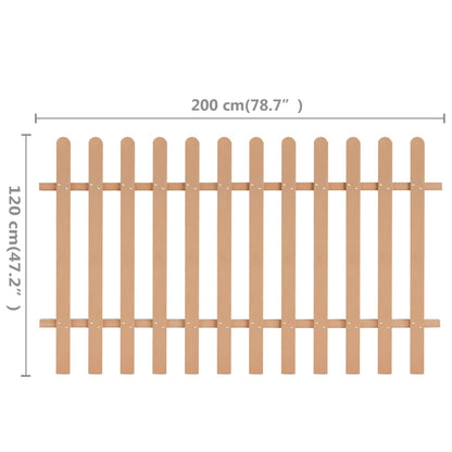Picket Fence WPC 200x120 cm