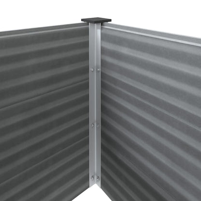 Garden Raised Bed WPC 100x50x91 cm Grey