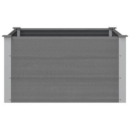 Garden Raised Bed WPC 100x100x54 cm Grey