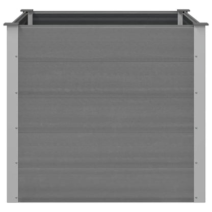 Garden Raised Bed WPC 100x100x91 cm Grey