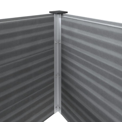 Garden Raised Bed WPC 100x100x91 cm Grey
