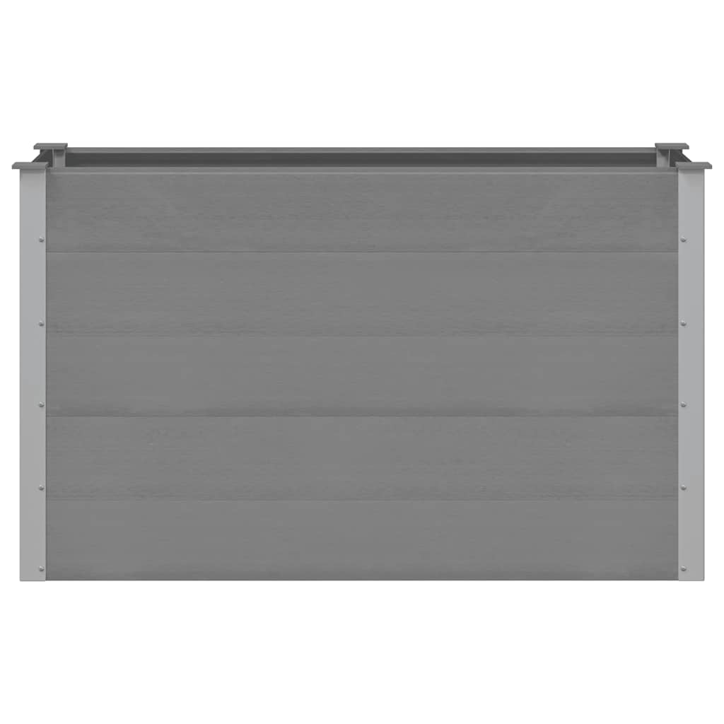 Garden Raised Bed WPC 150x50x91 cm Grey