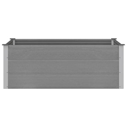 Garden Raised Bed WPC 150x100x54 cm Grey