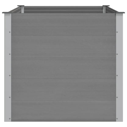 Garden Raised Bed WPC 150x100x91 cm Grey