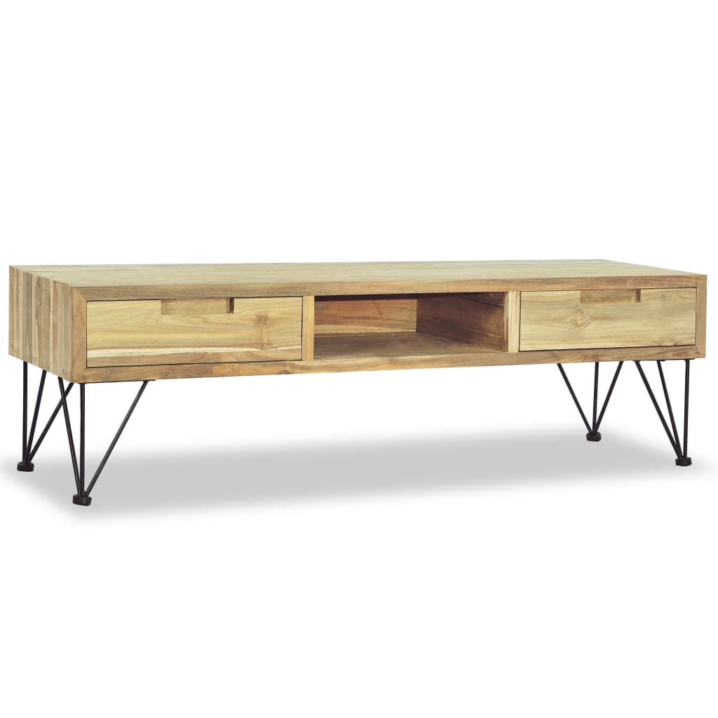 244575 vidaXL TV Cabinet 120x35x35 cm Solid Teak