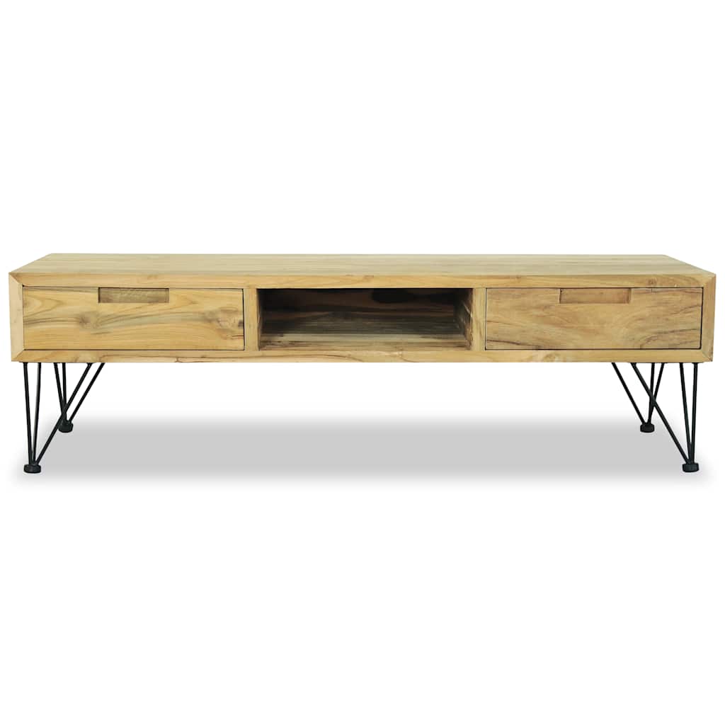244575 vidaXL TV Cabinet 120x35x35 cm Solid Teak
