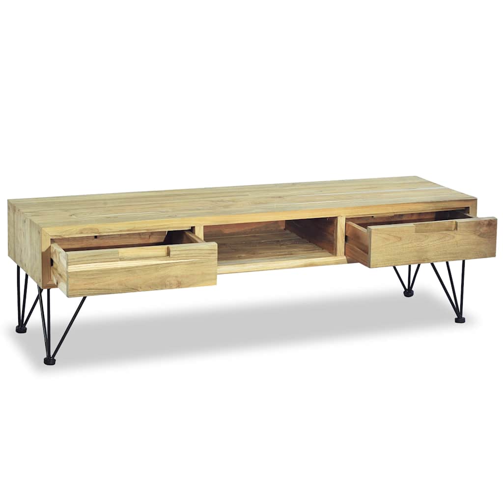 244575 vidaXL TV Cabinet 120x35x35 cm Solid Teak