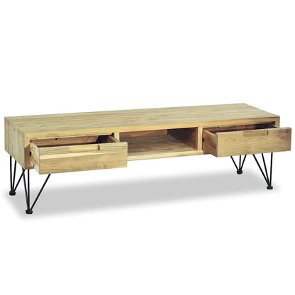 244575 vidaXL TV Cabinet 120x35x35 cm Solid Teak