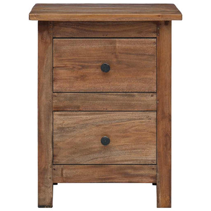 Nightstand Solid Mahogany Wood 40x30x51 cm