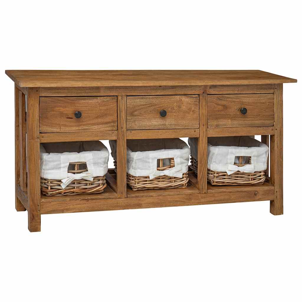 244488 vidaXL Sideboard Solid Mahogany Wood 100x30x50 cm