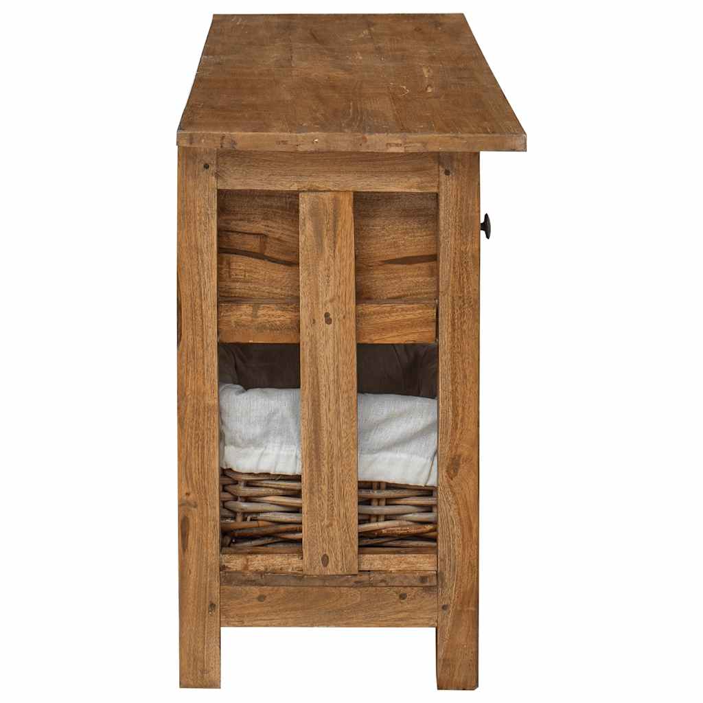 244488 vidaXL Sideboard Solid Mahogany Wood 100x30x50 cm