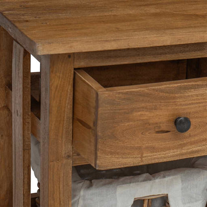 244488 vidaXL Sideboard Solid Mahogany Wood 100x30x50 cm