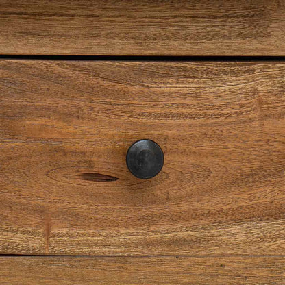 244488 vidaXL Sideboard Solid Mahogany Wood 100x30x50 cm