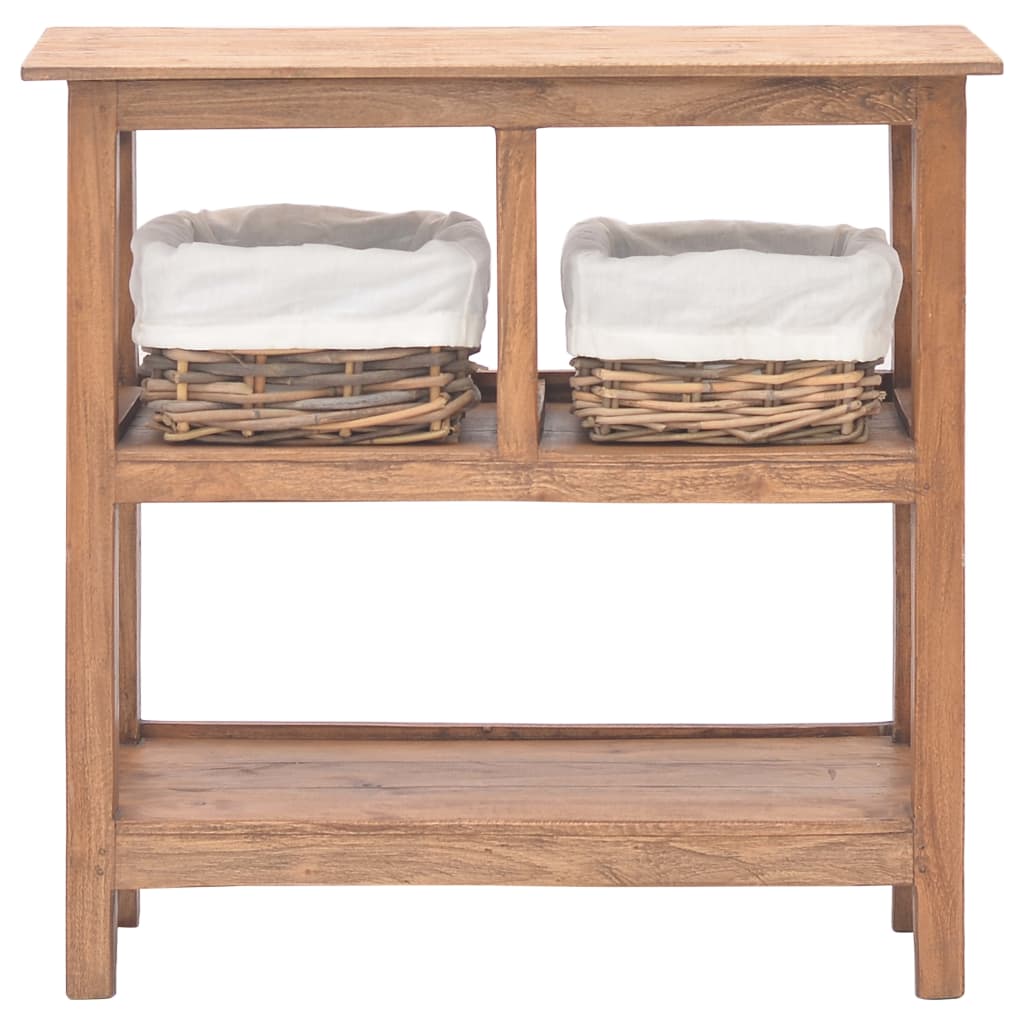 Console Table Solid Mahogany Wood 69x28x70 cm