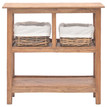 Console Table Solid Mahogany Wood 69x28x70 cm