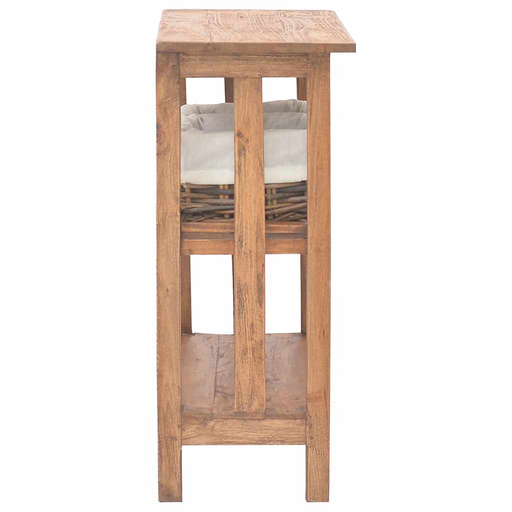 244489 vidaXL Console Table Solid Mahogany Wood 69x28x70 cm