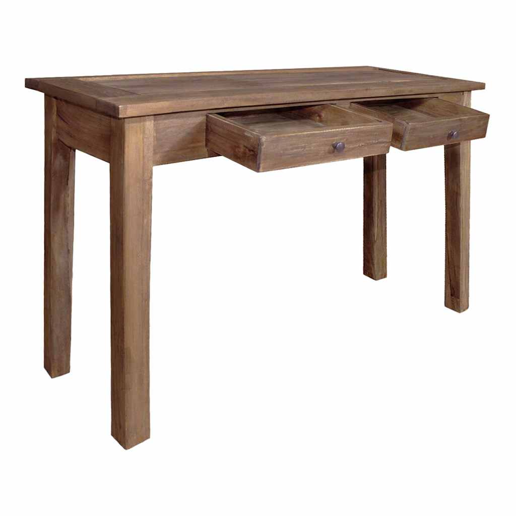 Console Table Solid Mahogany Wood 123x42x75 cm