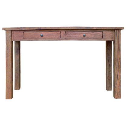 244494 vidaXL Console Table Solid Mahogany Wood 123x42x75 cm