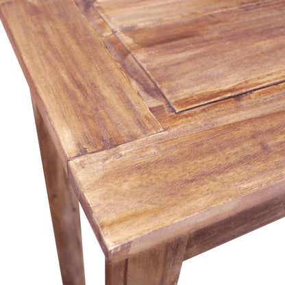 244494 vidaXL Console Table Solid Mahogany Wood 123x42x75 cm