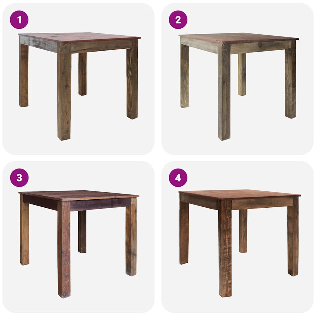 Dining Table Mixed Recycled Wood 82x80x76 cm
