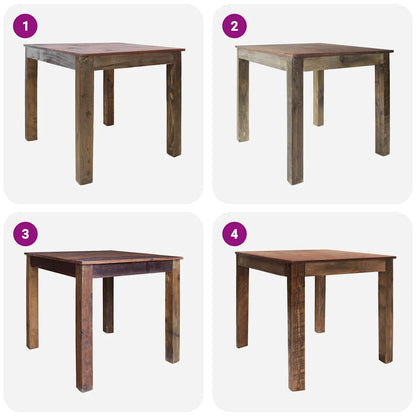 Dining Table Mixed Recycled Wood 82x80x76 cm
