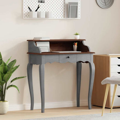 Writing Desk Solid Mahogany Wood 80x40x92 cm